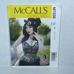 McCalls M7339 UNCUT Sewing Pattern Adult Halloween Costume Yaya Han Boned Corset